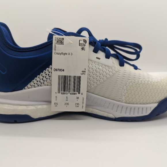 adidas Crazyflight X 3 Volleyball  Womens Sneakers Shoes Size 6.5 - Picture 4 of 7